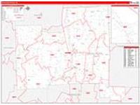 Schuyler, Ny Carrier Route Wall Map