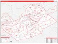 Schuylkill, Pa Carrier Route Wall Map
