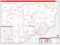 Scott, Ia Carrier Route Wall Map