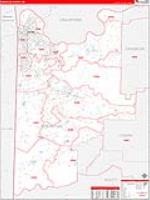 Sebastian, Ar Carrier Route Wall Map