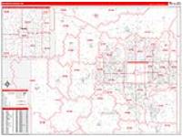 Sedgwick, Ks Carrier Route Wall Map
