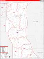 Seneca, Ny Carrier Route Wall Map