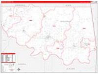Sequoyah, Ok Carrier Route Wall Map