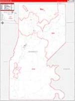 Sharkey, Ms Carrier Route Wall Map