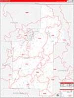 Sharp, Ar Carrier Route Wall Map