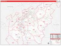 Shelby, Al Carrier Route Wall Map