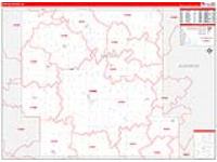Shelby, Ia Carrier Route Wall Map
