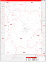 Shelby, In Wall Map Zip Code