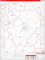 Shelby, In Carrier Route Wall Map