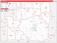 Shelby, Oh Carrier Route Wall Map