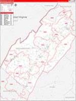 Shenandoah, Va Carrier Route Wall Map
