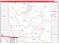 Sheridan, Mt Carrier Route Wall Map