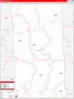 Sheridan, Ne Carrier Route Wall Map