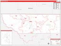 Sheridan, Wy Carrier Route Wall Map