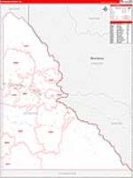 Shoshone, Id Carrier Route Wall Map
