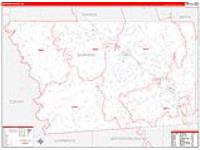 Simpson, Ms Carrier Route Wall Map