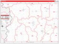 Sioux, Ia Carrier Route Wall Map