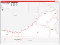 Sioux, Nd Carrier Route Wall Map