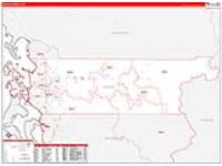 Skagit, Wa Carrier Route Wall Map