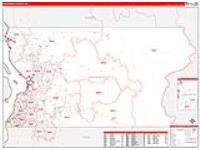 Snohomish, Wa Carrier Route Wall Map