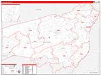 Snyder, Pa Carrier Route Wall Map