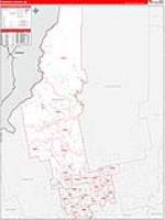 Somerset, Me Carrier Route Wall Map