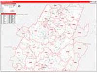 Somerset, Pa Carrier Route Wall Map