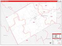 Somervell, Tx Carrier Route Wall Map