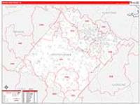 Spotsylvania, Va Carrier Route Wall Map