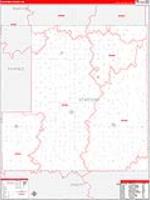 Stafford, Ks Carrier Route Wall Map