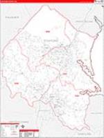 Stafford, Va Carrier Route Wall Map