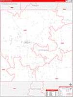 Stephens, Tx Carrier Route Wall Map