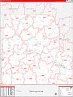 Steuben, Ny Carrier Route Wall Map