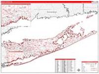 Suffolk, Ny Carrier Route Wall Map