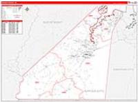 Suffolk, Va Carrier Route Wall Map