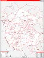 Sullivan, Ny Carrier Route Wall Map