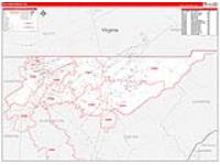 Sullivan, Tn Carrier Route Wall Map