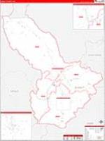 Summit, Co Carrier Route Wall Map
