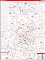 Summit, Oh Carrier Route Wall Map