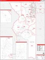 Sumter, Fl Carrier Route Wall Map