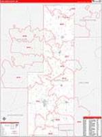 Sunflower, Ms Carrier Route Wall Map