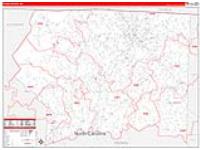 Surry, Nc Carrier Route Wall Map