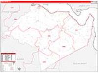 Surry, Va Carrier Route Wall Map