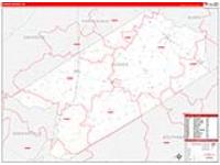 Sussex, Va Carrier Route Wall Map