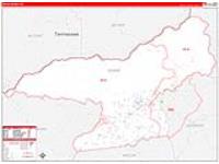 Swain, Nc Carrier Route Wall Map