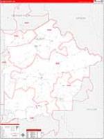 Talbot, Ga Carrier Route Wall Map