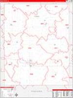 Tama, Ia Carrier Route Wall Map