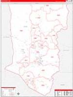 Taos, Nm Carrier Route Wall Map