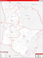 Tattnall, Ga Carrier Route Wall Map