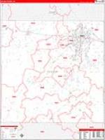 Taylor, Tx Carrier Route Wall Map